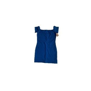 🆕 Urban Outfitters Sparkle & Fade Blue Off-Shoulder Dress - Women’s Size Large